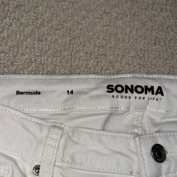 Sonoma White Denim Shorts - Picture 6 of 6